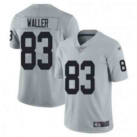 Men Las Vegas Raiders 83 Darren Waller Grey Vapor Untouchable Limited Stitched Jersey